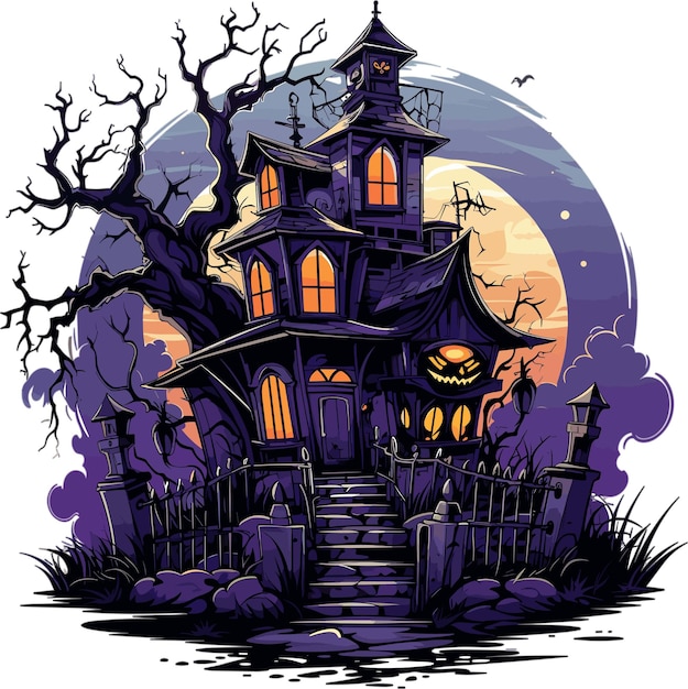 Gruseliges Halloween-Haus