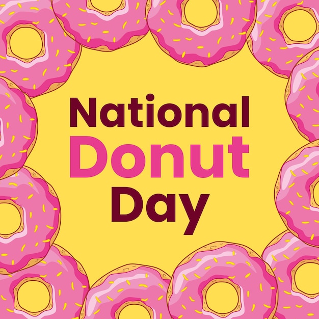 Grußkarte zum Nationalen Donuttag
