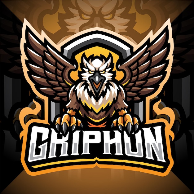 Gryphon esport maskottchen logo design