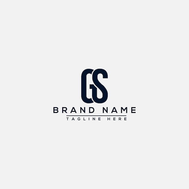 Gs-logo-design-vorlage, vektorgrafik-branding-element
