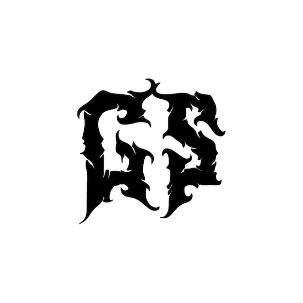 GS-Monogramm-Logo-Design, Buchstabe, Text, Name, Symbol, einfarbig, Logo, Alphabet, Zeichen, einfaches Logo