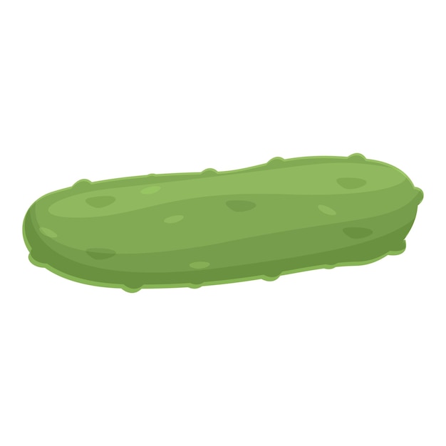 Gurken-Symbol-Cartoon-Vektor Grünes Essen Gickle-Gemüse