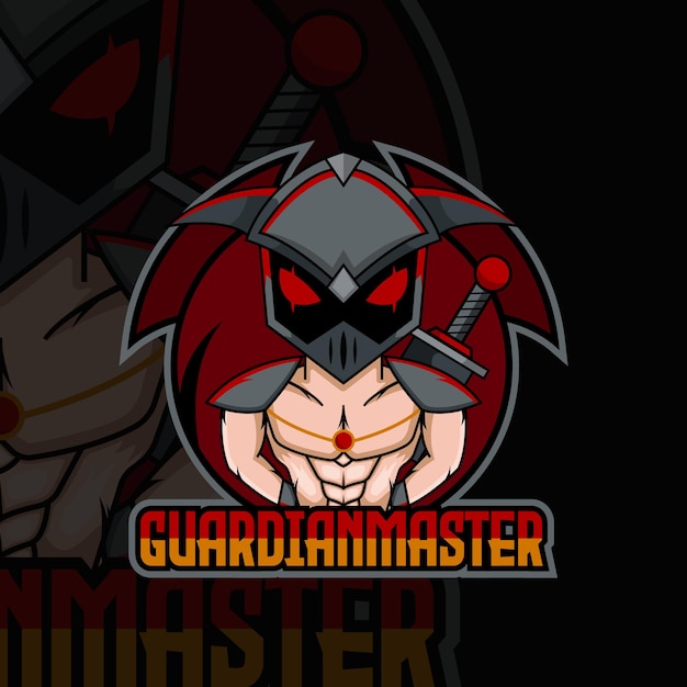 Vektor gute guardian master-vektorgrafik für ihr esport-team-logo oder ihren kanal