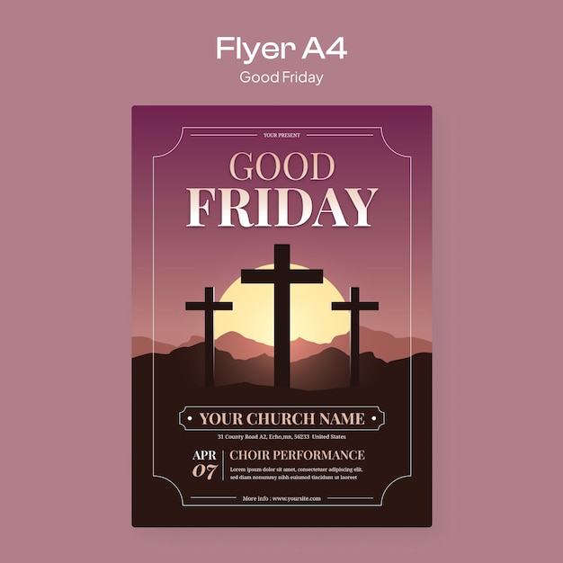 Guten Freitags-Flyer Dusk