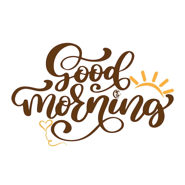Guten Morgen Kalligraphie
