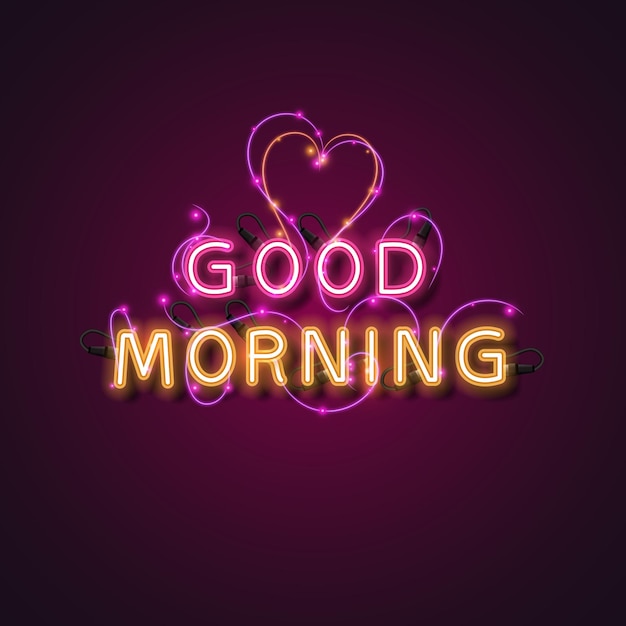 Guten morgen neondesign