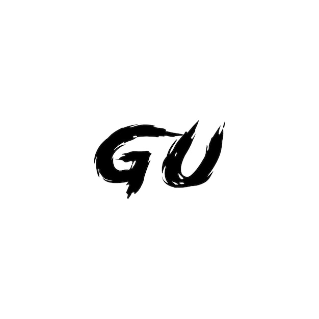 GV-Monogramm-Logo-Design, Buchstabe, Text, Name, Symbol, monochromes Logo, Alphabet-Zeichen, einfaches Logo