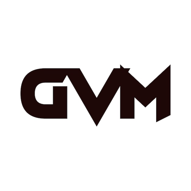 GVM kreatives Abstraktbuchstaben-Initialsymbol-Ikonen-Vektor-Logo-Design