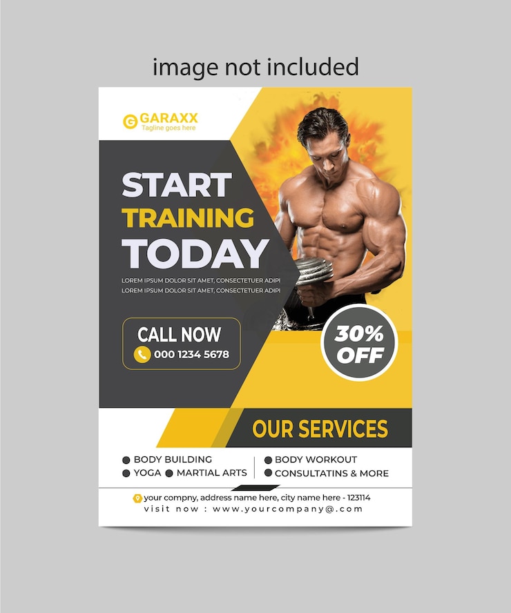 Gym Flyer Design-Vorlage