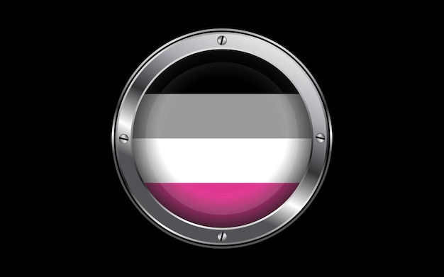 Gynephilia lgbt pride flag 3d-abzeichen-vektorbild