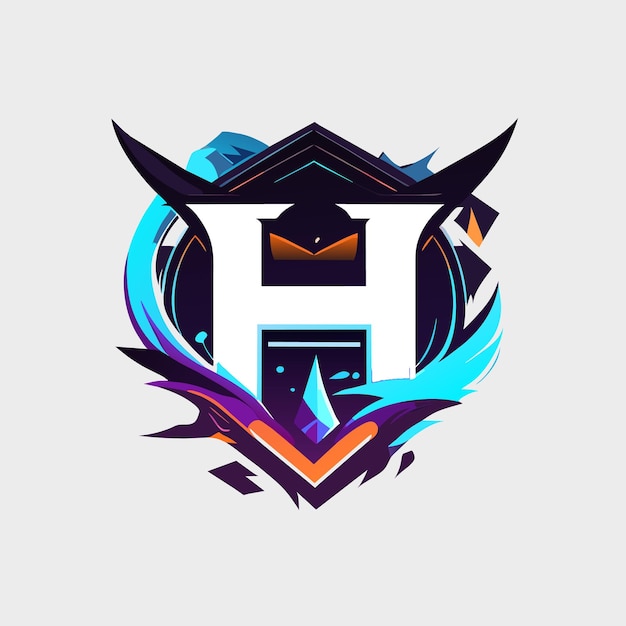 H-logo-design und englischer buchstabe h-logo-design