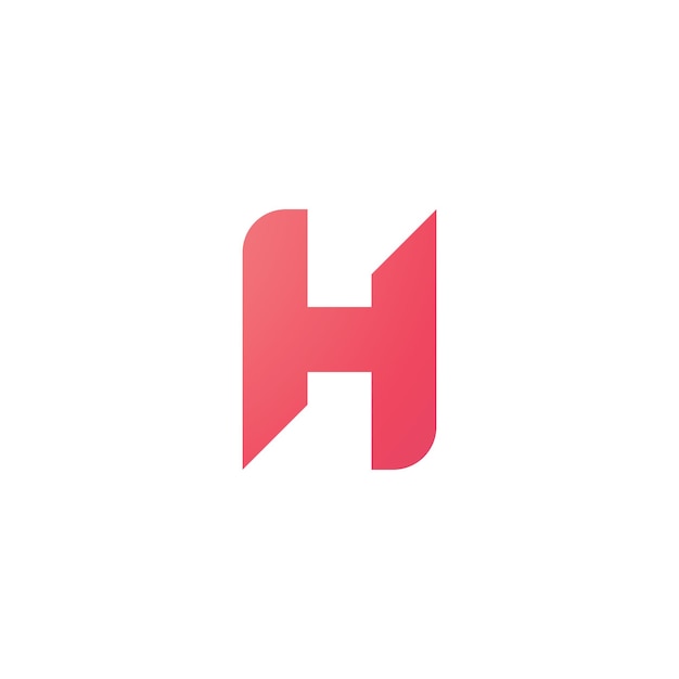 H-Logo-Design und Vorlage Kreative H-Icon-Initialen basierend auf Buchstaben im Vektor