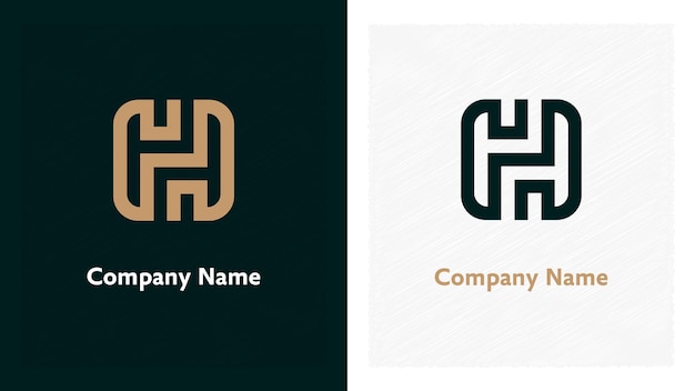 Vektor h-typografie-logo