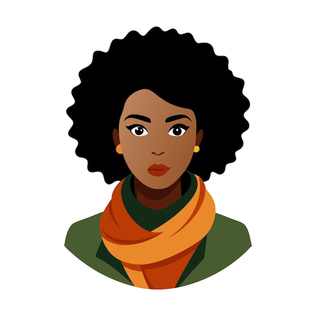Haar-Afro-Schal SVG