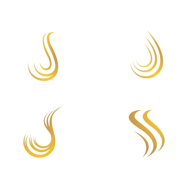 Haar-logo-vorlage vektor-symbol-illustration