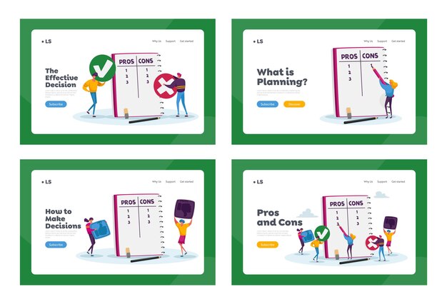 Haarausfall, Verlust Problem Landing Page Template Set