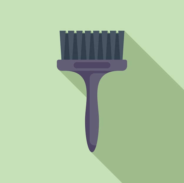 Haarbürste-Symbol für Flachvektoren, Salon-Wasch-Schönheit