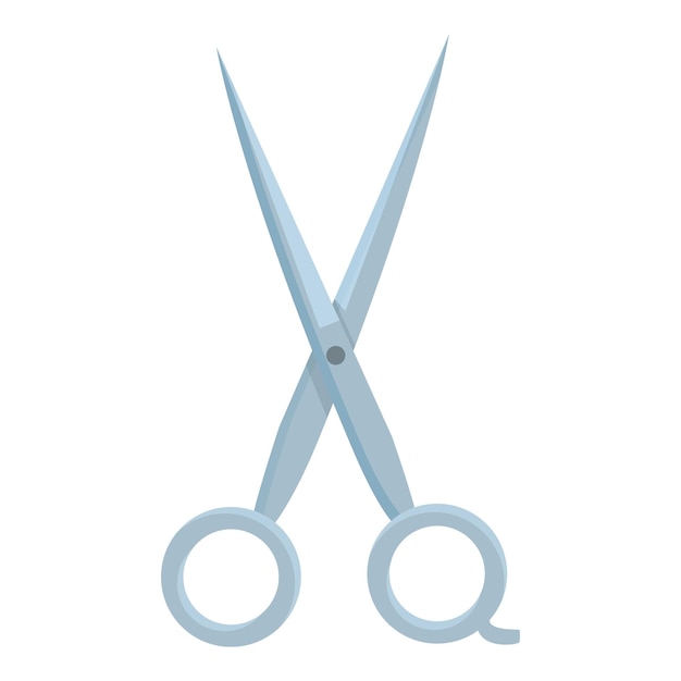 Haarschere-Symbol-Cartoon-Vektor. Haarschnitt-Stylist. Friseursalon-Schnitt