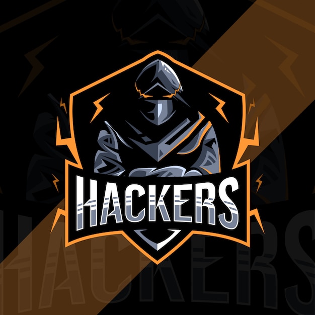 Hacker maskottchen logo design