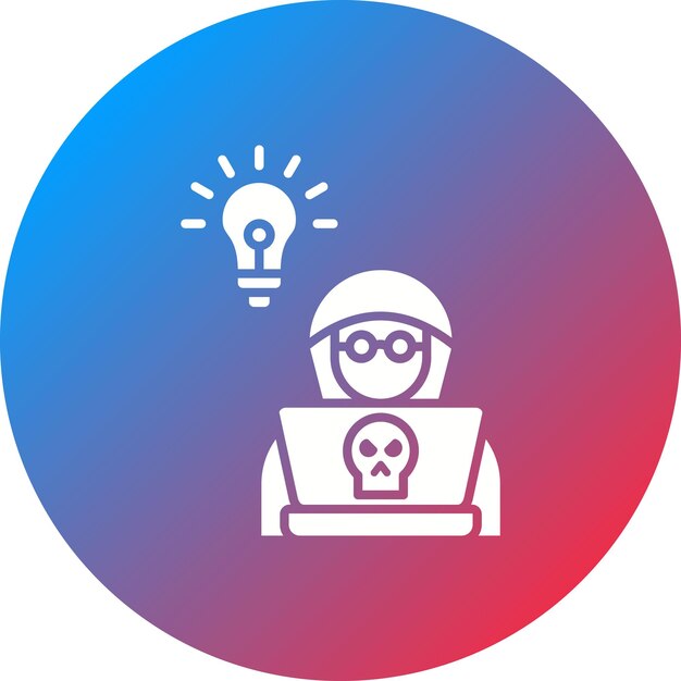 Hacking Skills Icon-Vektorbild kann für Datenanalyse verwendet werden
