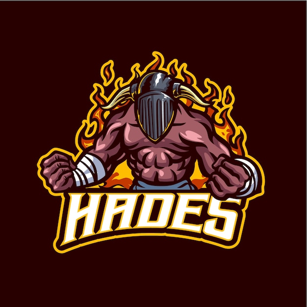 Hades mascot logo für das esport- und sportteam