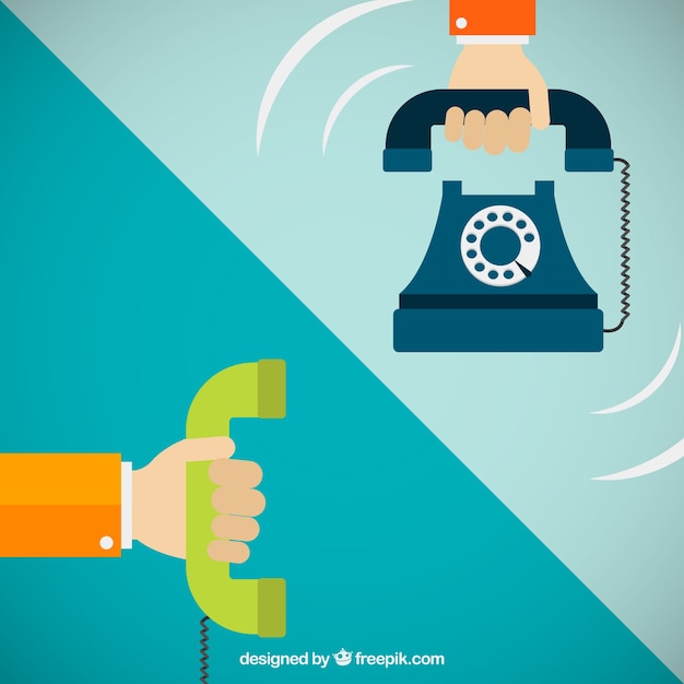 Hände halten Telefone