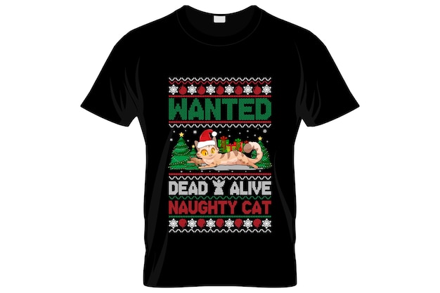 Hässliches weihnachts-t-shirt-design oder weihnachts-plakat-design oder weihnachts-shirt-design, zitate sagen