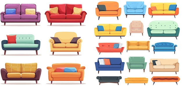 Häusliche sofa-möbel gemütliche luxus-mode-sofas