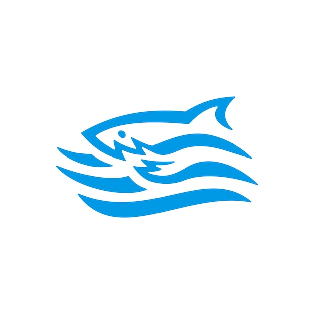 Hai-wellen-meerwasser-logo-vektor-symbol-illustration