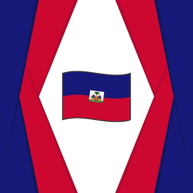 Haiti-Flagge, abstrakter Hintergrund, Design-Vorlage, Haiti-Unabhängigkeitstag-Banner, Social-Media-Beitrag, Haiti-Design