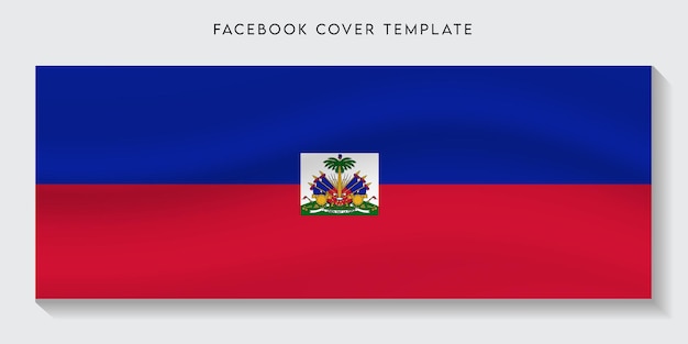 Haiti-Landesflagge Facebook-Abdeckungshintergrund