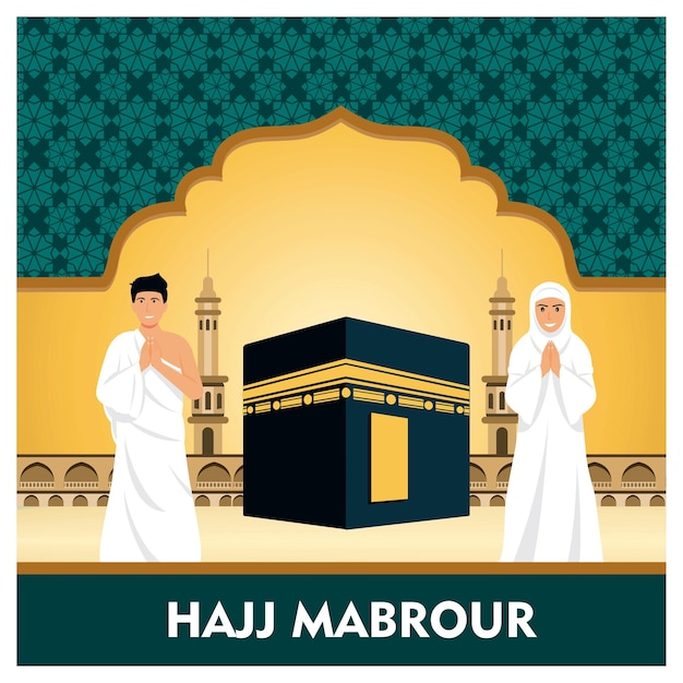 Hajj-Feier mit Pilgern in der Kaaba in Mekka