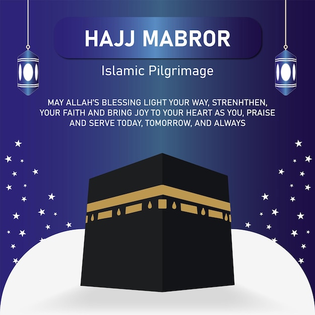 Hajj mabror social-media-vorlage