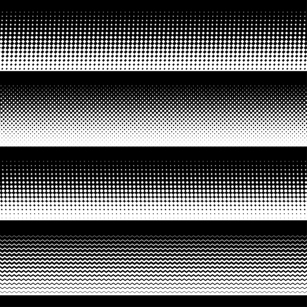 Halbtöne mit vier nahtlosen linien