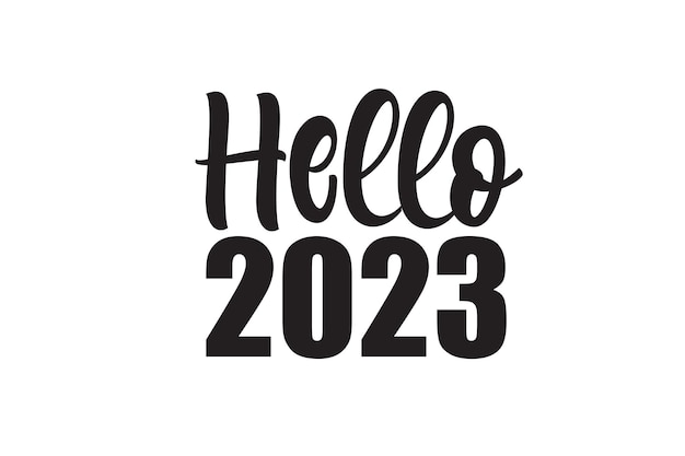 Vektor hallo 2023 svg