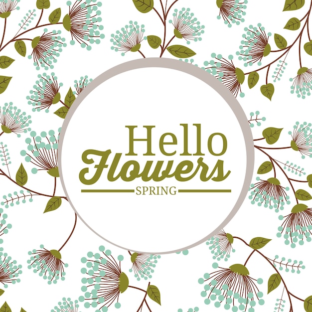 Hallo frühling design