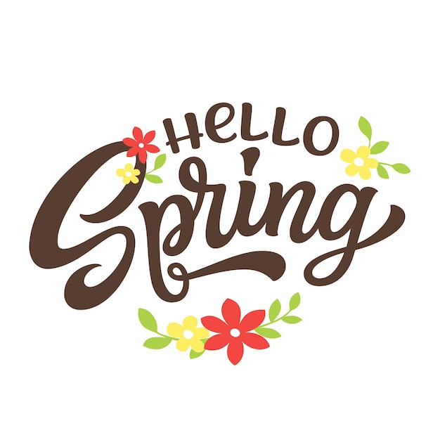 Hallo frühling handschrift