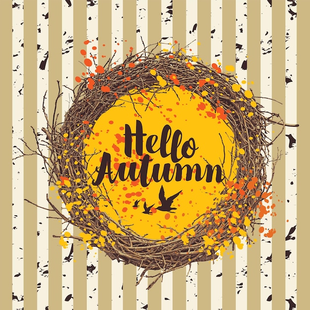 Hallo herbst-poster