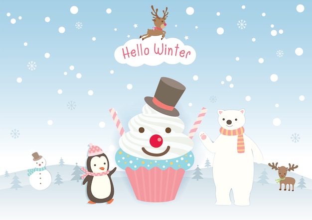 Hallo Winter Cupcake