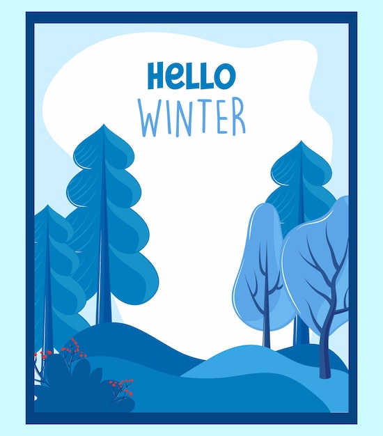 Hallo winterplakat