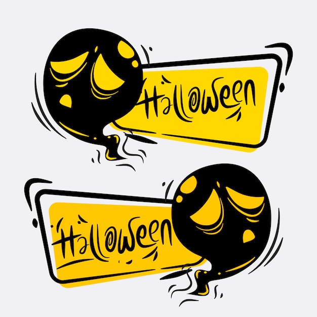 Vektor halloween-banner-design