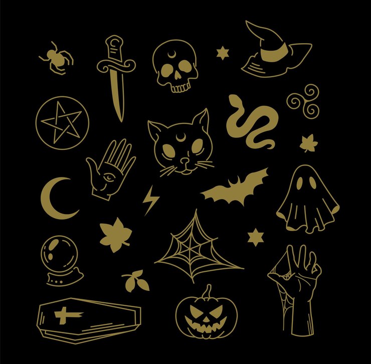 Halloween-Clipartsatz