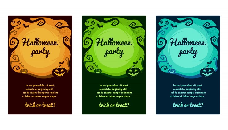 Halloween-Einladungskartensatz