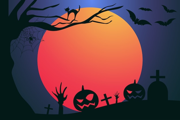 Halloween-Element und Dekoration