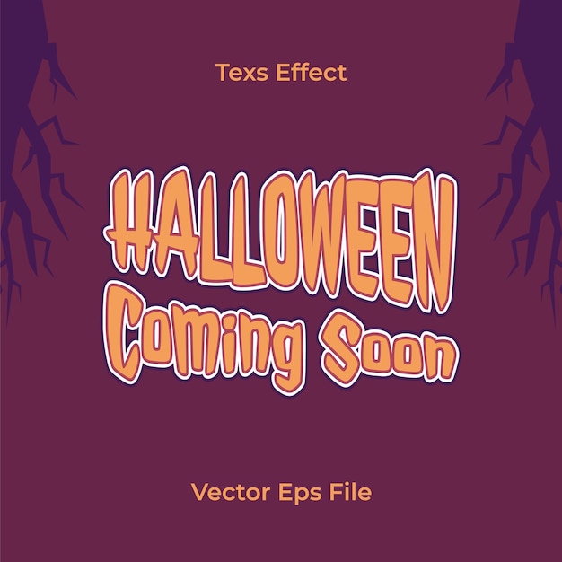 Halloween-Feier-Effekt-Text, erstaunliches 3D-Design, EPS-Vektordatei