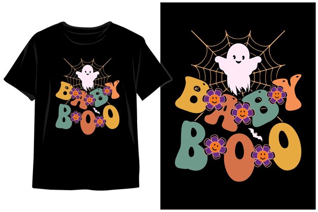Halloween gewelltes T-Shirt-Design. Halloween-Typografie-T-Shirt-Design. Halloween-Vektor. wellenförmiges Design