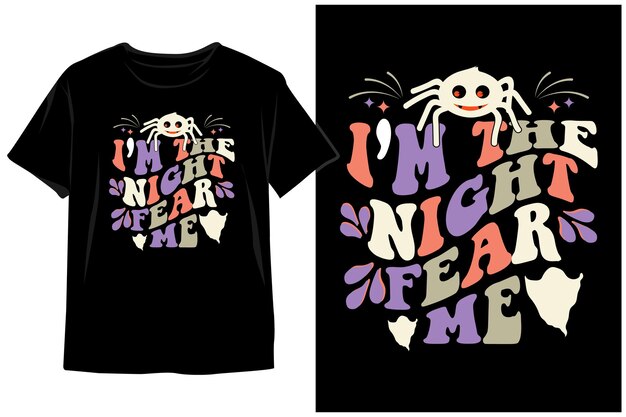 Halloween gewelltes T-Shirt-Design. Halloween-Typografie-T-Shirt-Design. Halloween-Vektor. wellenförmiges Design
