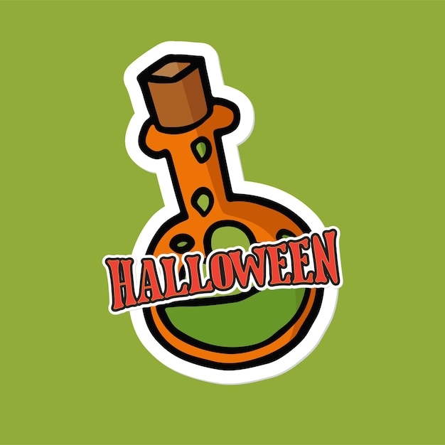 Halloween-giftaufkleber