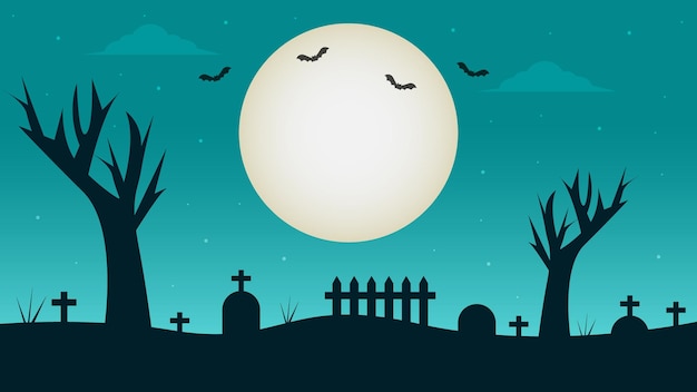 Halloween-handgezeichnetes illustrationsvektor-hintergrunddesign