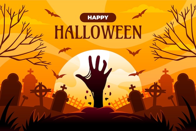Halloween-Hintergrund mit Farbverlauf